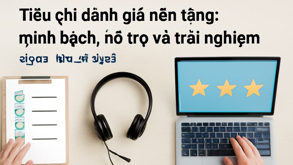 Minh họa: Tiêu chí đánh giá nền tảng: minh bạch, hỗ trợ và trải nghiệm