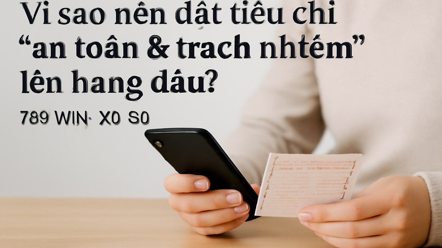 789WIN: Kênh giải trí có trách nhiệm và cách tiếp cận an toàn khi theo dõi Xổ Sổ